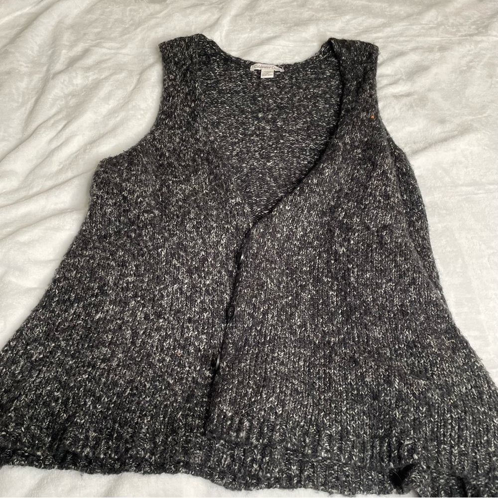 Cold water Creek grey vest size 1X